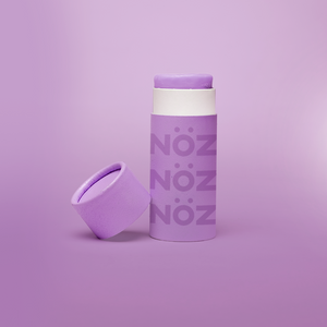 Noz vegan and reef safe sunscreen in the color purple.